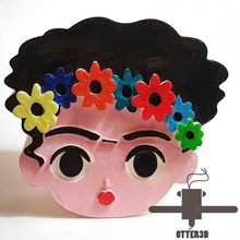 planteur Frida khalo pots féministe féminisme maceta 3d print model - Mito3D