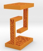Tensegrity Struktur unmöglich Tabelle Büro Lampe table coaster decoration impossible box 3d print model - Mito3D