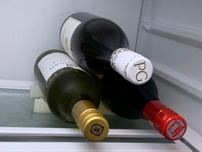 brock modular vino botella cuna soporte snap together refrigerador 3d print model - Mito3D