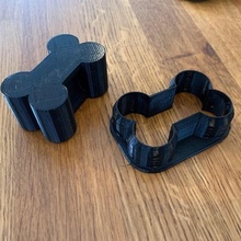 brock dog bone cookie cutter press biscuit pet-food pets 3d print model - Mito3D