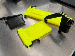 brock 1060 serie casos key chain billetera card holders snap together máscara ppe 3d print model - Mito3D