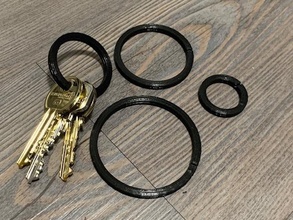 brock split ring split-ring link key-chain 3d print model - Mito3D