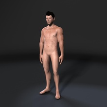 animated naked man-rigged 3d game character low-poly model erotic persons anatomy download free rigged skeleton game-characture unreal charachter guy people male body nude man chick person bra lingerie panty 3d print model - Mito3D