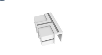 stico meubles corner 90 plaque arrière home and living vie attachement bois 3d impression 3dprinting imprimante coin 3d print model - Mito3D
