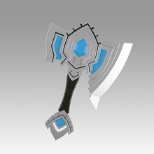 warcraft shadowlands axe bastion cosplay weapon replica props prop 3d print model - Mito3D