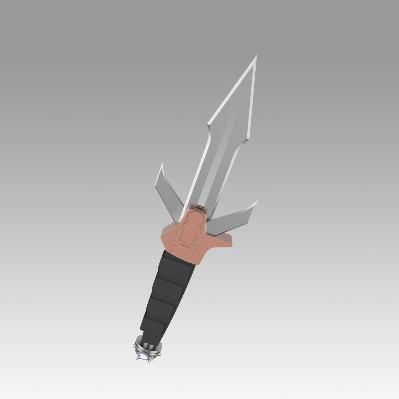 stella trekking klingon dk tahg coltello cosplay replica puntello 3D print model - Mito3D