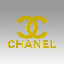 chanel logo symbol models logotype high detal trademarks style store logos emblem company clothing character brand 3d print model - Mito3D