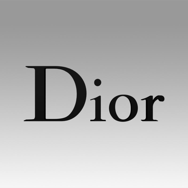 dior logo accesorios Moda diseño ropa marca boutique 3D print model - Mito3D