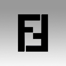 Fendi logo impression logotype conception 3d print model - Mito3D