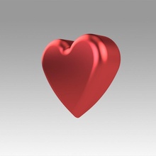 heart love sport sweetheart girlfriend cupid gift valentine shape 3d print model - Mito3D