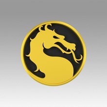 sterblich kombat Logo Film Emblem Symbol Mortal Kombat mk 3d print model - Mito3D