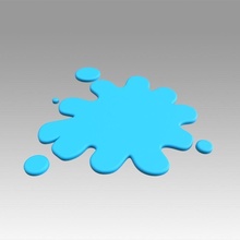splash paint drinking beverage alcohol liquid drop drink water milk splashes 3d print model - Mito3D