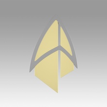 Insignia estrella emigrar picard cosplay réplica apuntalar película Star Trek 3d print model - Mito3D