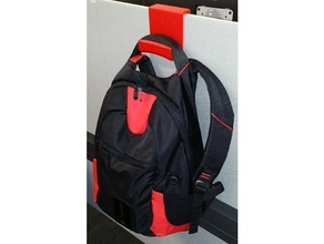 backpack hanger cubicle walls 3d print model - Mito3D