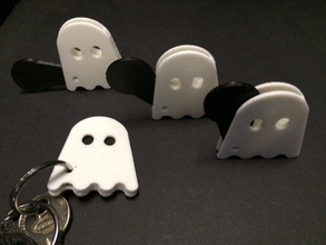 ghostly market coin pinshape supermarket keychain ghostlyvinyl ghost 3d print model - Mito3D