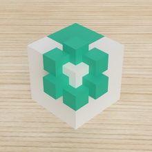 task 9 - express beauty divide cube 3d print model - Mito3D