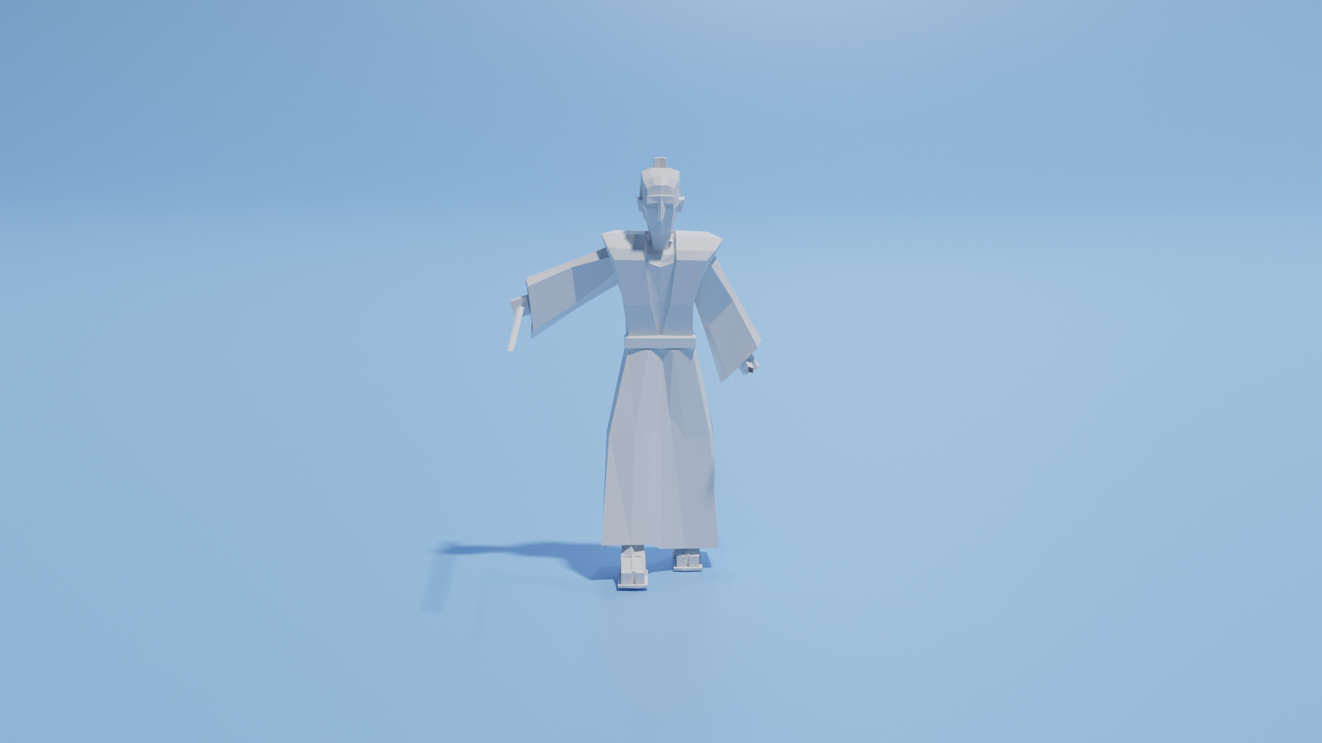 samurai guerriero spadaccino spada 3D print model - Mito3D