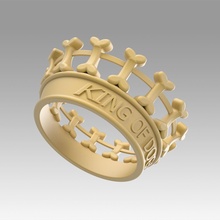 couronne chiens Roi loisir animaux animal chien bijoux d'or brillant luxe reine métal 3d print model - Mito3D