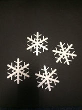 snowflake pinshape drink coaster christmas 3d print model - Mito3D
