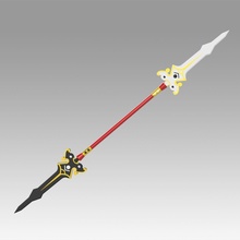elsword ara haan spear cosplay weapon prop  game replica printable prop weapon cosplay spear haan ara elsword