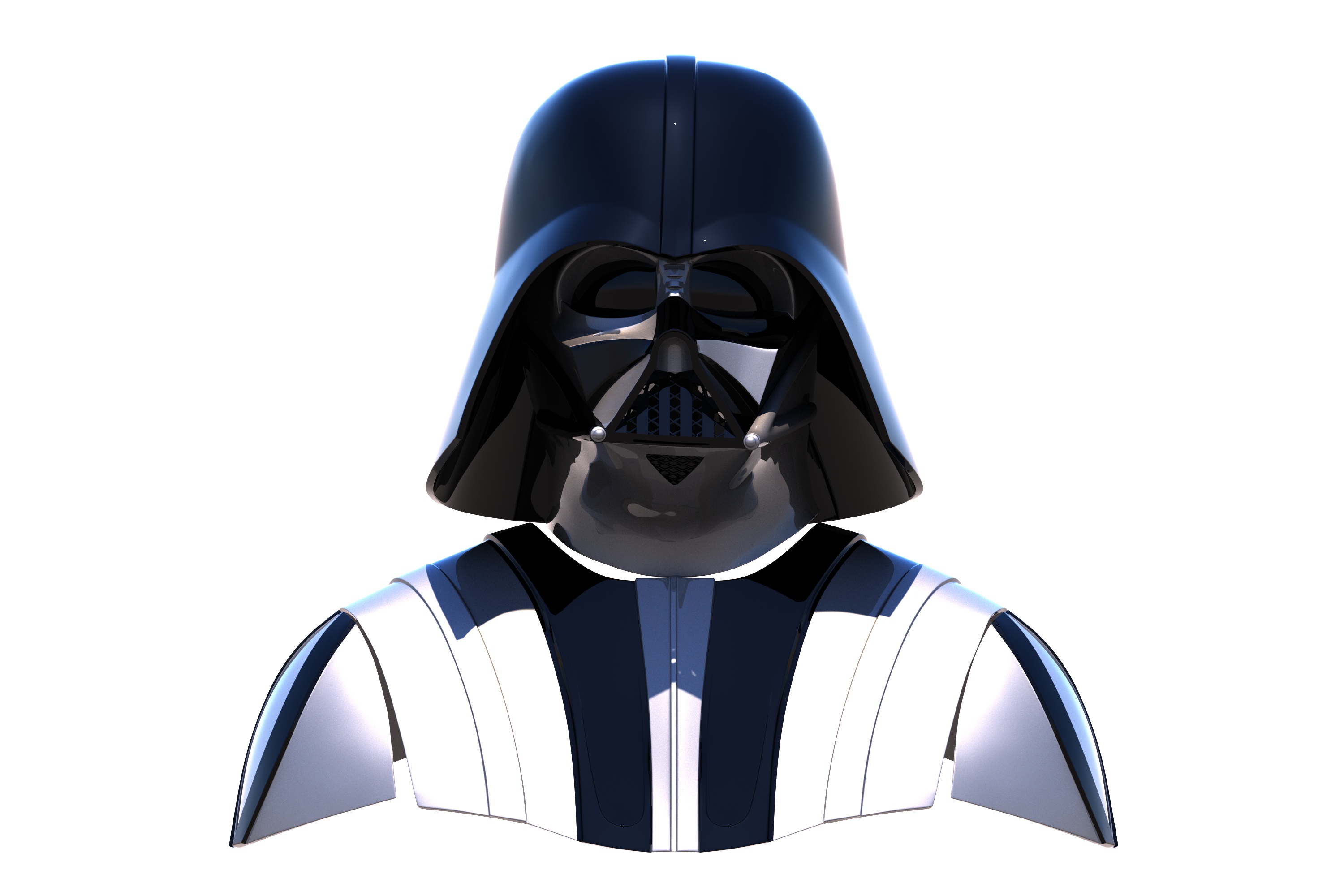 Darth Vader ep4 anh 3d printable model sahne destek costume helmet süit darth vader star wars 3D print model - Mito3D