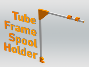 escritorio montado tubo cuadro carrete soporte tube frame desk mount filament spool holder montar 3d print model - Mito3D