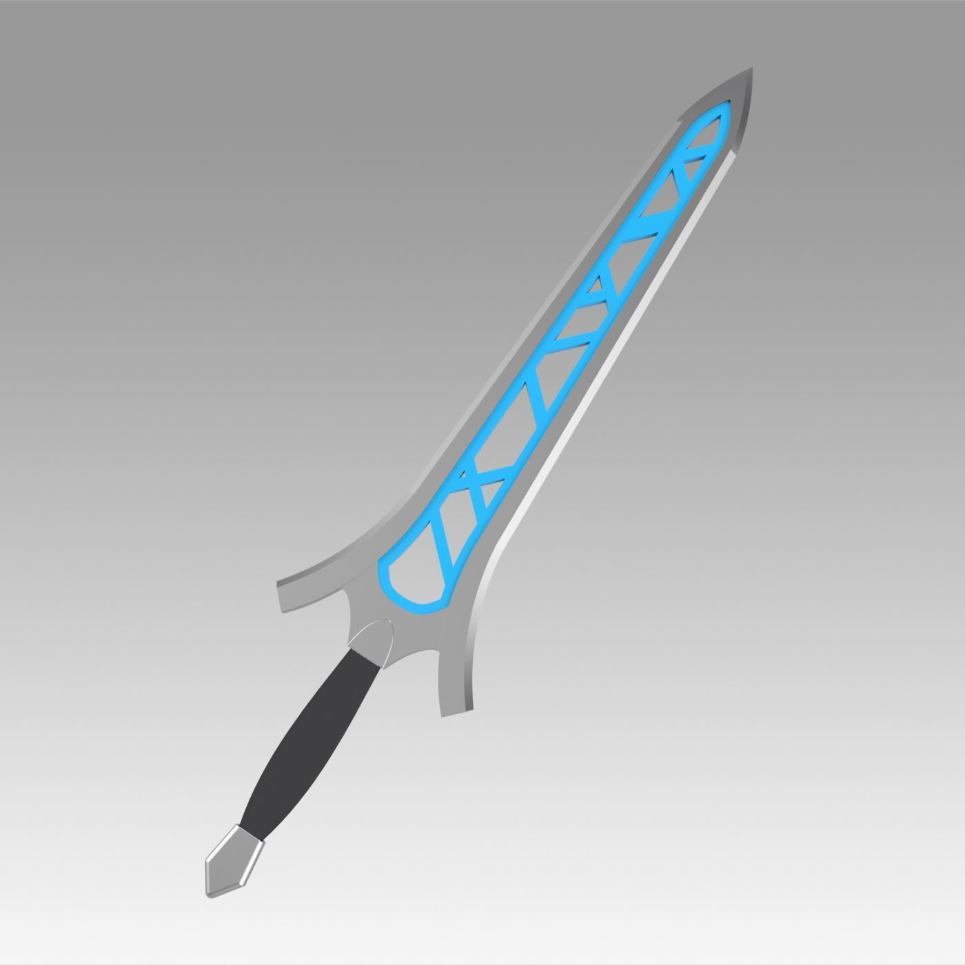 emblem awakening brave sword cosplay weapon prop print printable replica fire-emble-weapon 3D print model - Mito3D