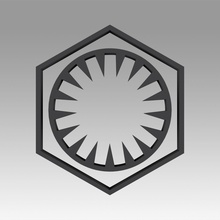 ordine galattico impero simbolo logo cartello guerre stella alleanza ribelle 3d print model - Mito3D
