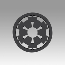 galactic empire symbol logo logo3d sign star wars alliance rebel 3d print model - Mito3D