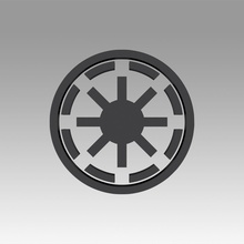 galaktik cumhuriyet imparatorluk sembol logo işaret star savaşlar ittifak İsyancı 3d print model - Mito3D