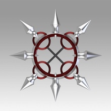 reino corações organização xii viii lea machado réplica suporte arma cosplay 3d print model - Mito3D