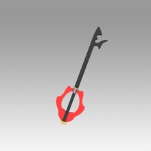 Königreich Herzen Riku Schlüsselblatt Herz Schlüssel Klinge Cosplay Stütze Ausrüstung Anime Waffe Klingen druckbar 3d print model - Mito3D