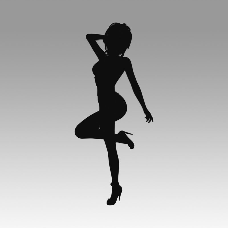 Mädchen Logo Brüste erotisch vollbusig Kopf Körper realistisch sexy wunderschönen Fitness nackt Frauen Charakter Anatomie weiblich Frau Strümpfe 3D print model - Mito3D