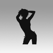 ragazza logo tette erotico tettona testa corpo realistico sexy fitness nudo nude girl donne carattere anatomia umano femmina donna calze autoreggenti calza 3d print model - Mito3D