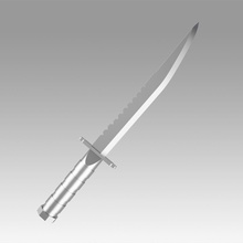 residente risco biológico wong punhal cosplay arma suporte colecionável laminado faca réplica riscos biológicos 3d print model - Mito3D