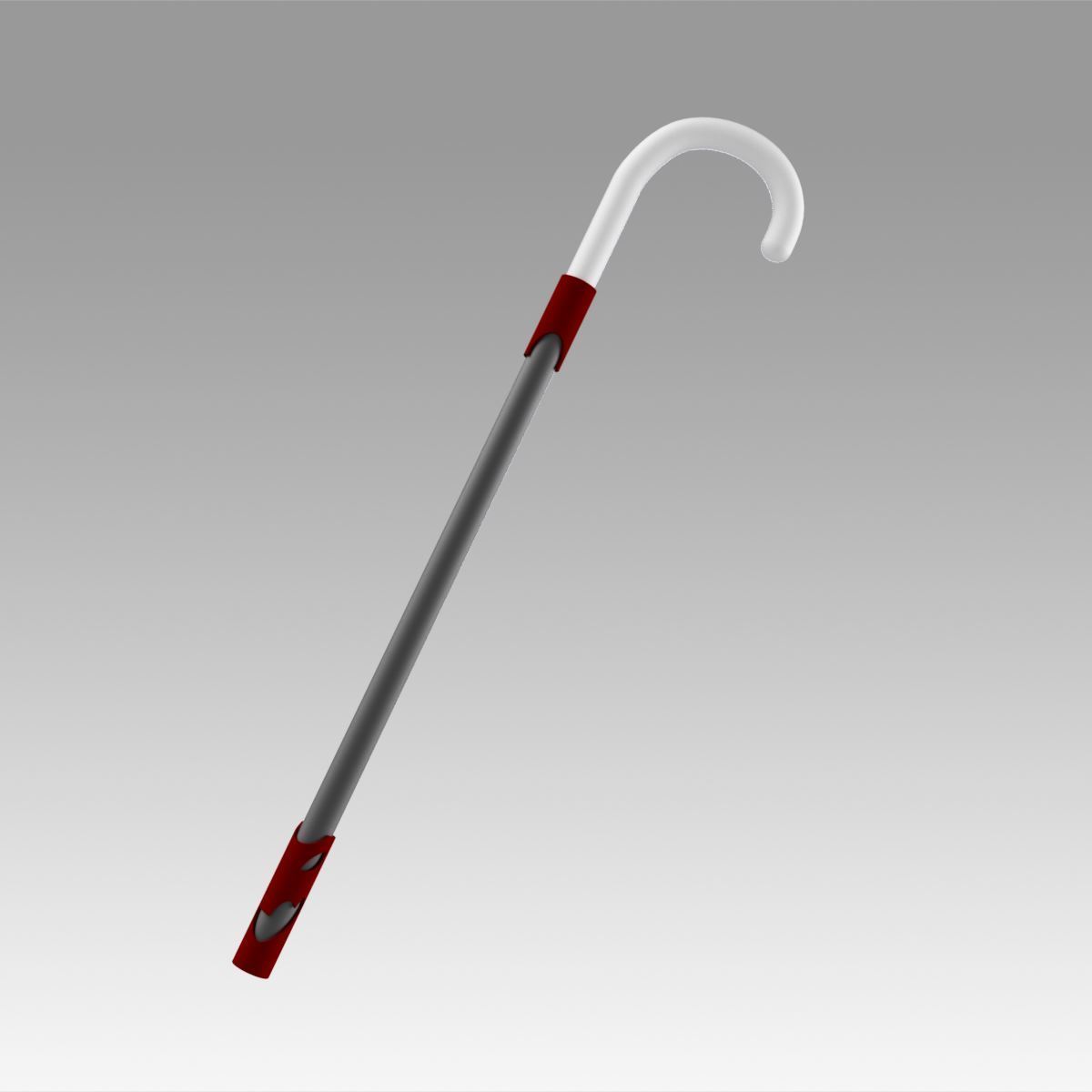 rwby römisch Torchwick Krücke Cosplay Waffe Stütze Klinge Nahkampf Replik multi schnee weiss Weiß Krücken 3D print model - Mito3D