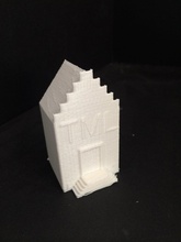 basic grachtenpand pinshape trapgevel house 3d print model - Mito3D