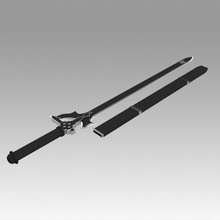 sao kirito elucidator replica sword cosplay prop bladed weapon equipment military war gun swords 3d print model - Mito3D