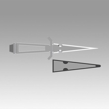 étoile randonnée tos inspiré dague agonisant soutenir miroir mêlée personnage cosplay réplique 3d print model - Mito3D