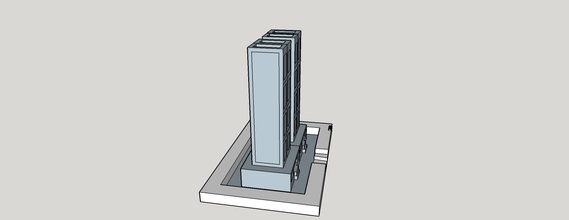 torres gêmeos kers 3d print model - Mito3D