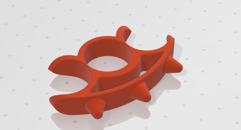 knuckles brass-knuckle brass-knuckles 3D print model - Mito3D