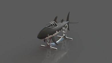 tintin sottomarino 3d design Modelli sous marin 3d print model - Mito3D