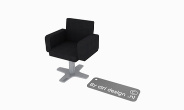 hairdresser chair pinshape 3d-design 3d print model - Mito3D