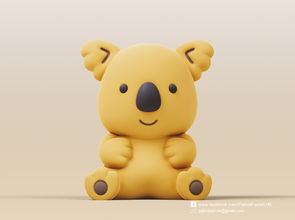 koala marzo carina 3d print model - Mito3D