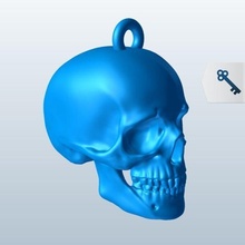 crâne porte clés skul 3d print model - Mito3D