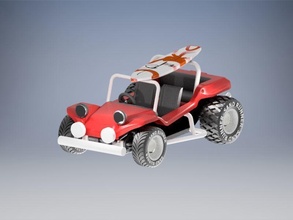 playa calesa automotor autodesk inventor auto montaje necesario rayo coche vehiculo meyers manx beach buggy 3d print model - Mito3D
