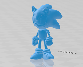 Sonic erizo objeto 3d print model - Mito3D