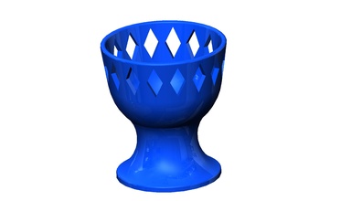 huevo taza corona egg cup 3d print model - Mito3D