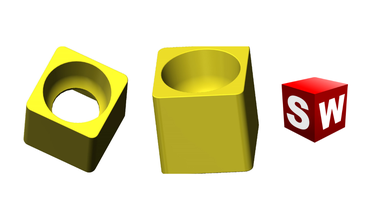 Oeuf tasse cube egg cup 3d print model - Mito3D