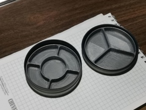 sencillo two stage apilado divisor pellets latas organizador pcp pistola aire 3d print model - Mito3D
